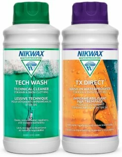 Nikwax Hardshell Cleaner And Waterproofing Duo