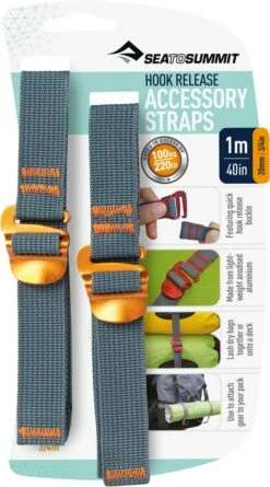 Sea To Summit Hook-Release 3/4" Accessory Straps - Package Of 2